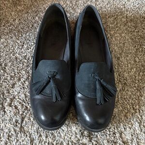 Camper Black Tassel Loafers for Women